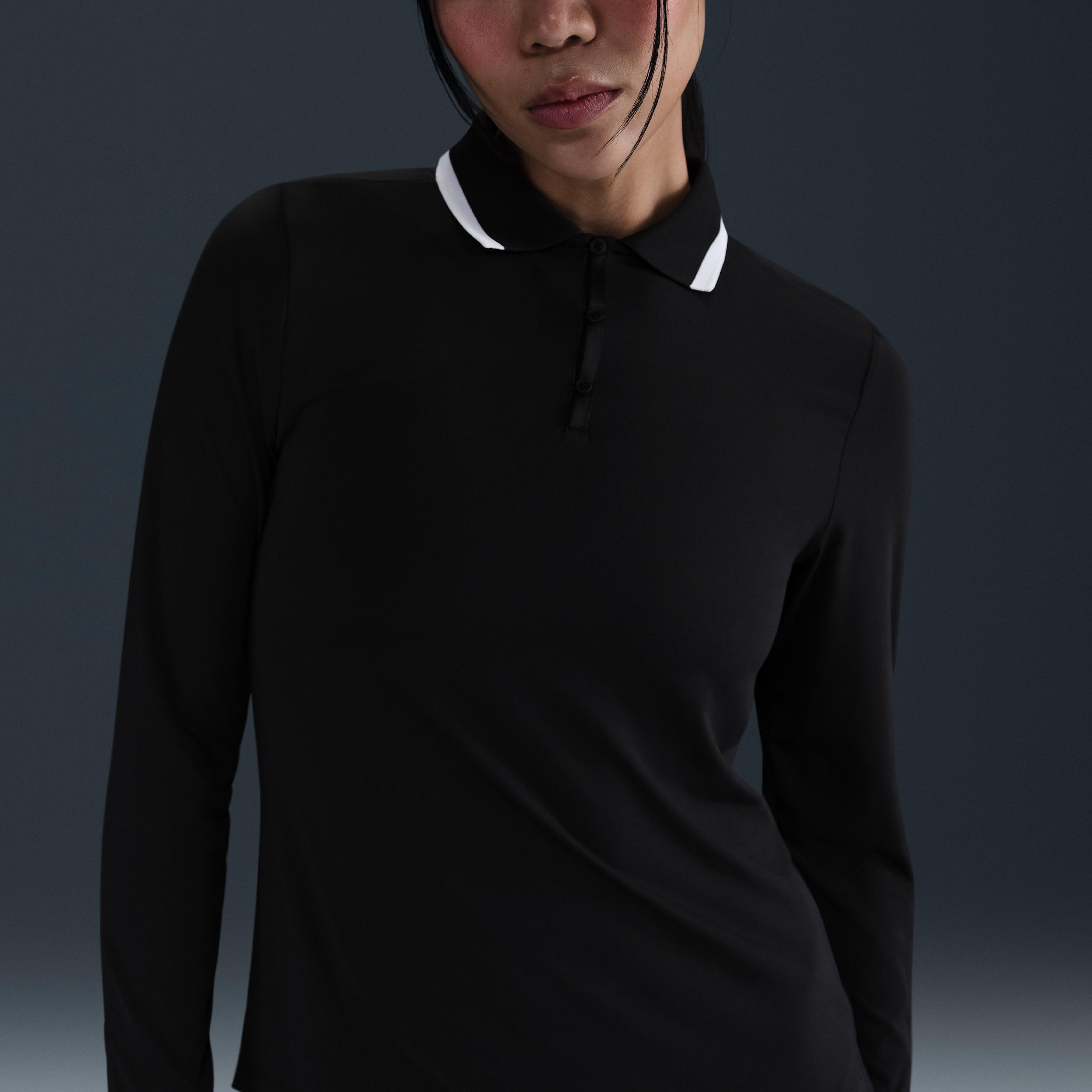 Nike Womens Tour Dri-FIT UV Protection Long-Sleeve Golf Polo | FZ6281-102 Product Image