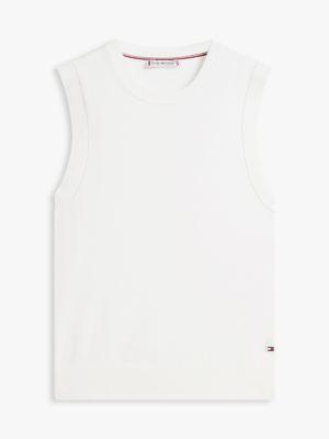 Sleeveless Crewneck Sweater Product Image