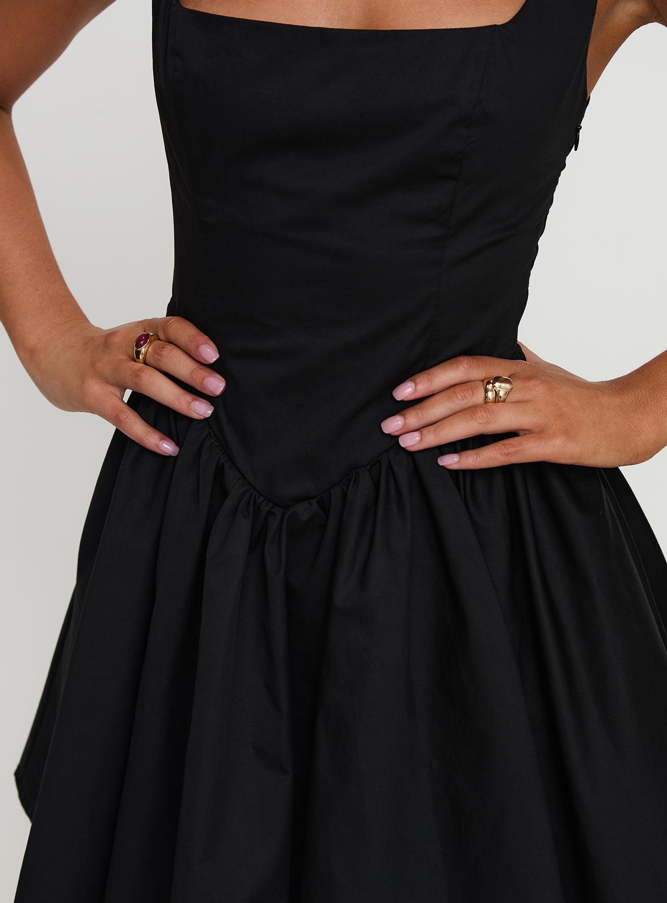 Straplie Mini Dress Black Product Image