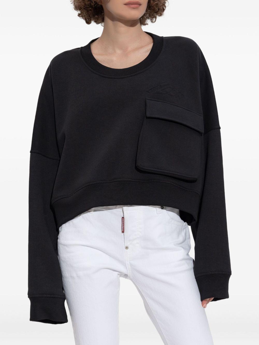 Womens Flap Pocket Wool-Cashmere Cardigan Product Image