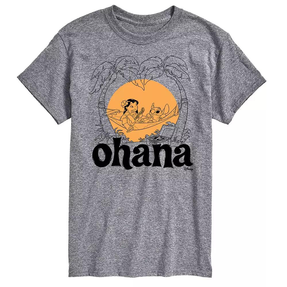 Disney's Lilo & Stitch Big & Tall Ohana Graphic Tee, Men's,  Product Image