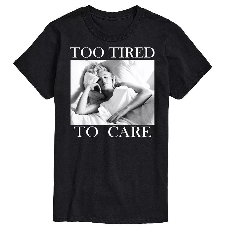 Big & Tall Marilyn Monroe Too Tired Tee, Men's,  Product Image