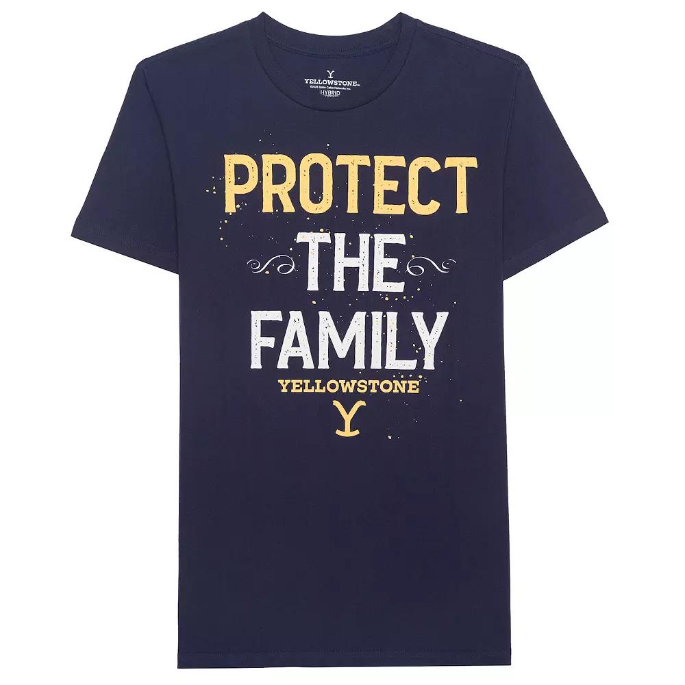 Men's Protect The Family Graphic Tee, Size: Large, Blue Product Image