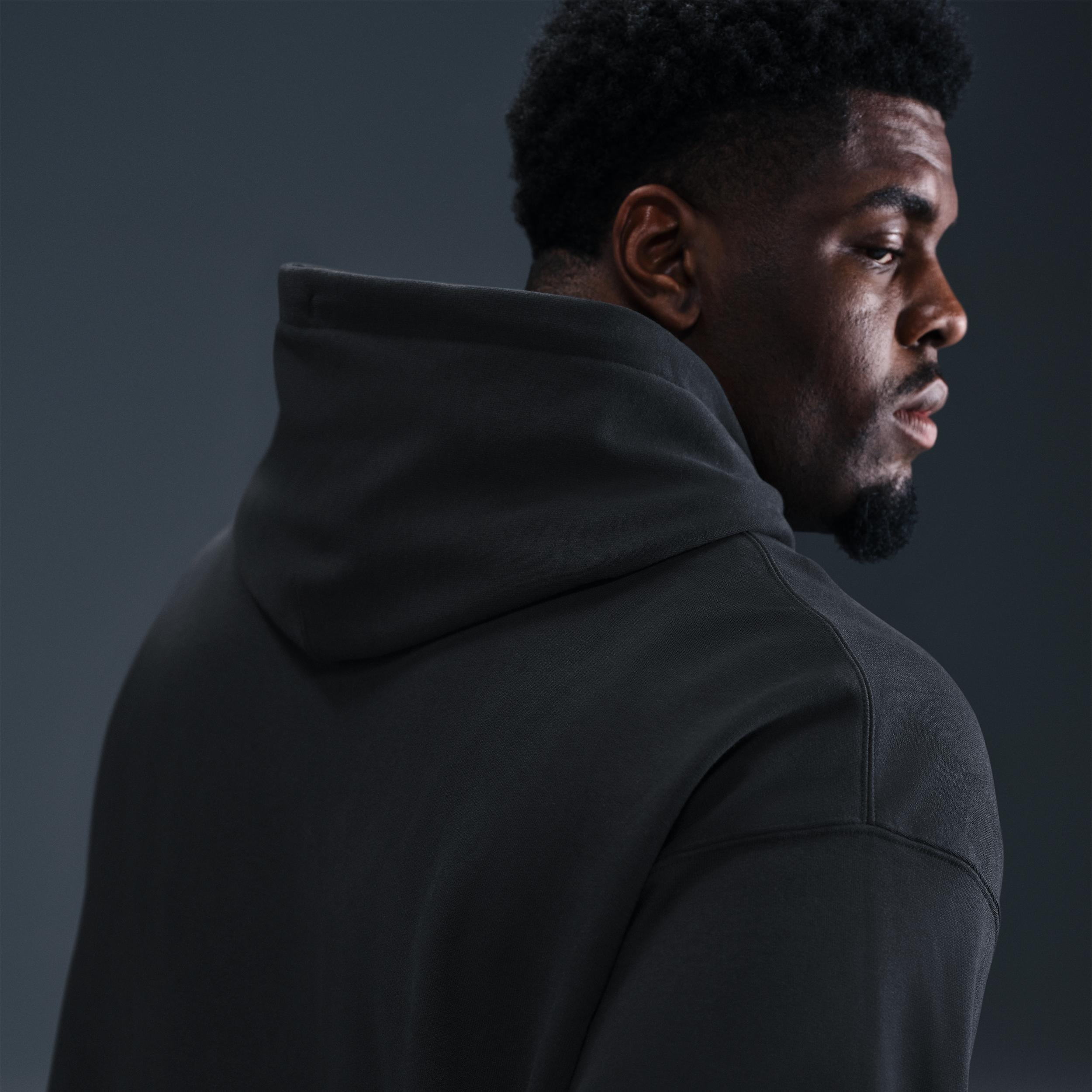 Nike Mens Solo Swoosh French Terry Pullover Hoodie | DX0813-010 Product Image