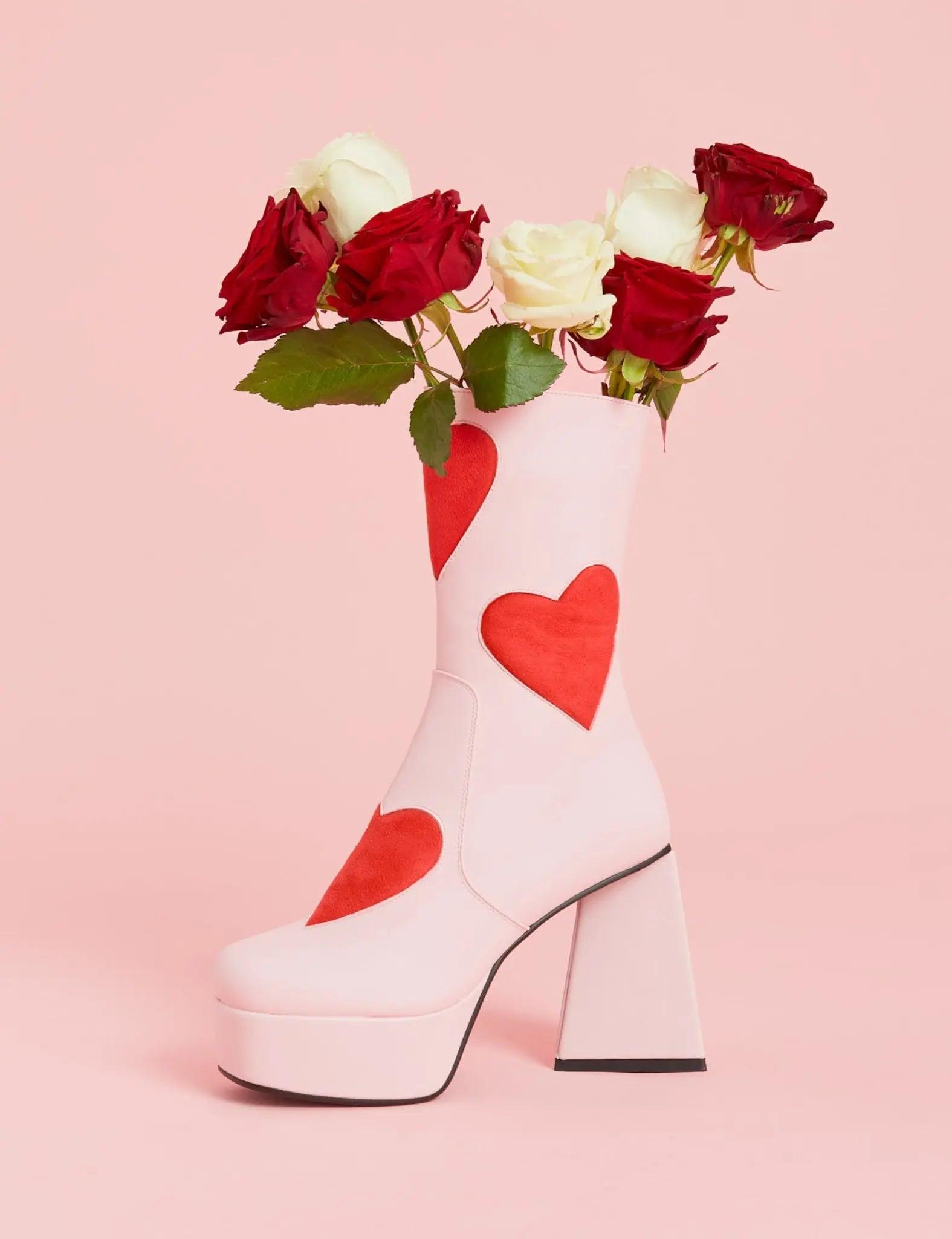 Letter To My Lover Platform Ankle Boots Product Image