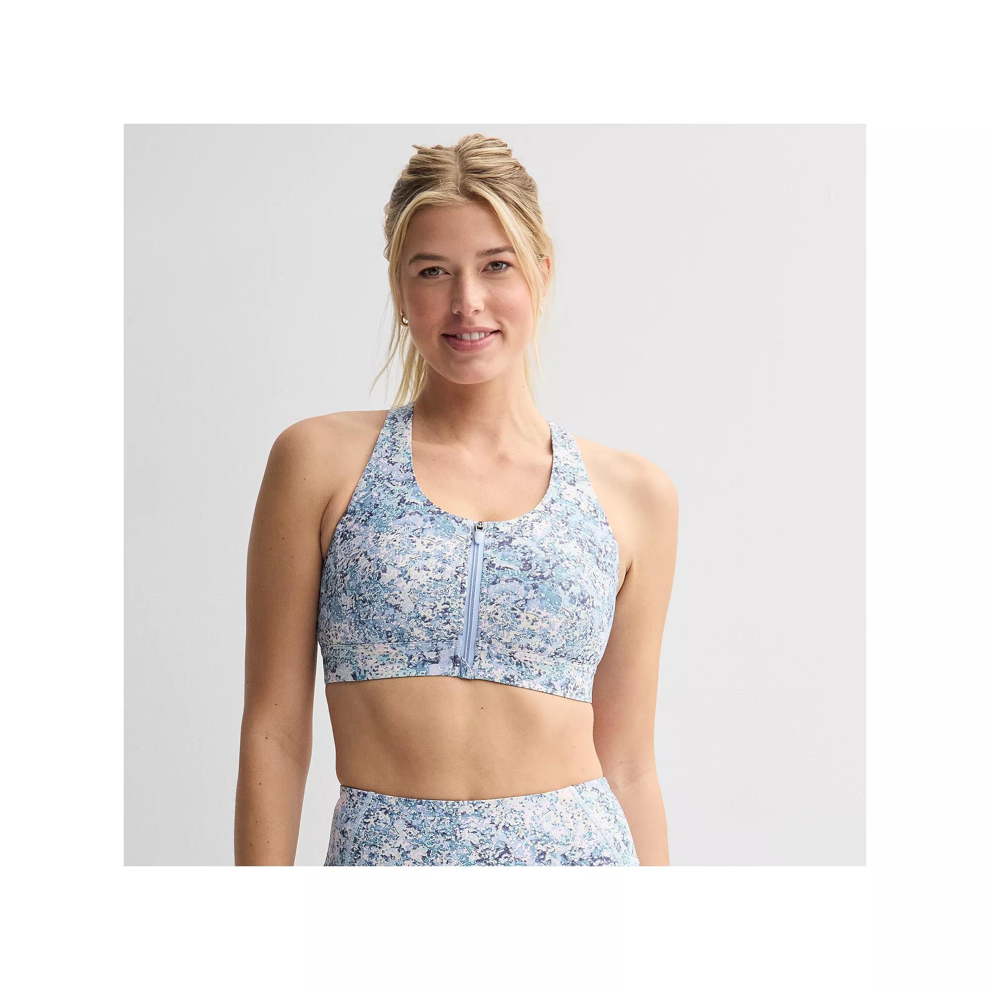 Women's Tek Gear® Ultrastretch Medium Support Sports Bra, Blue Spots Product Image