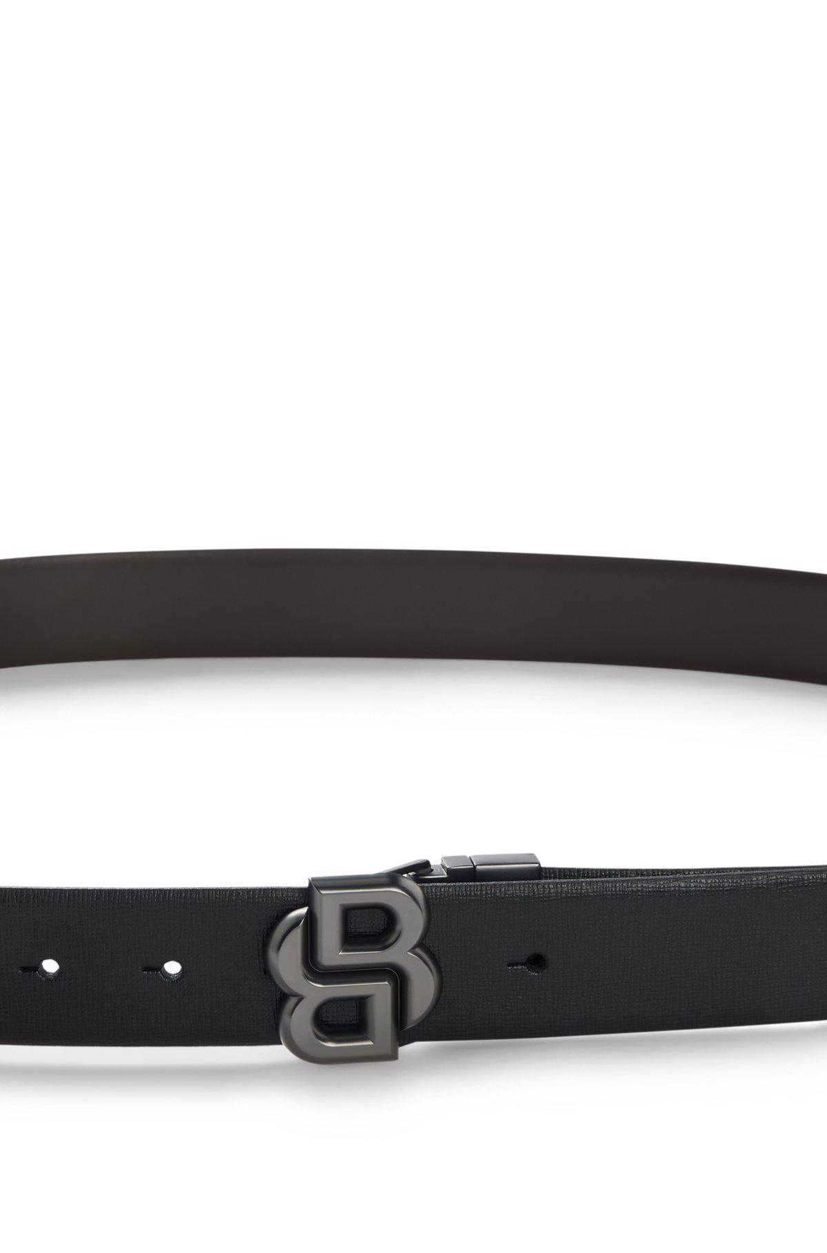 BOSS - Gift-boxed reversible belt with Double B monogram buckle - Black Product Image