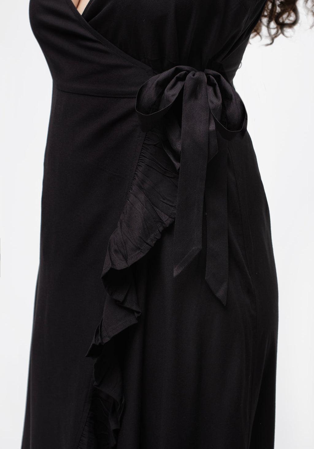Eerie Cami Midaxi Wrap Dress Product Image