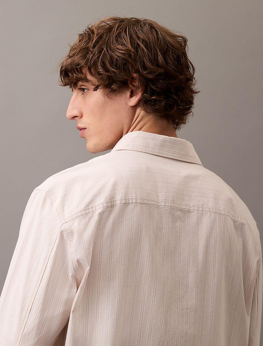 Stripe Oxford Relaxed Button-Down Shirt Product Image