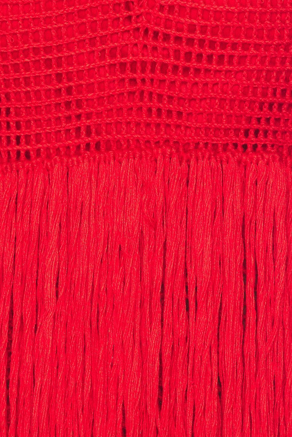 Draped Bustier Dress With Crochet Product Image