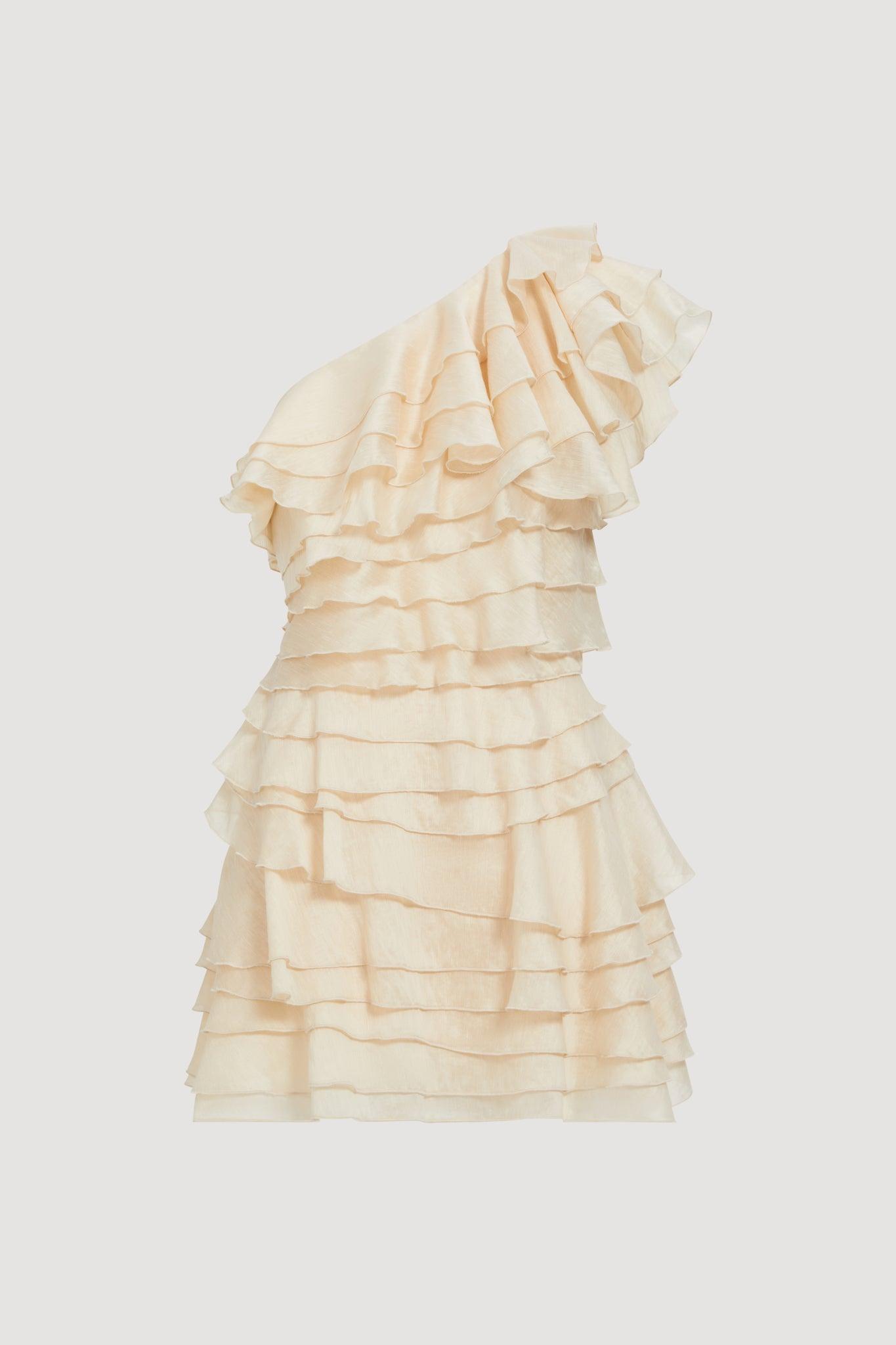 Rosaline Mini Dress-COCONUT CREAM / 6 Product Image