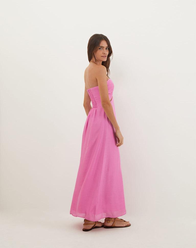 Melina Detail Midi Dress (Exchange Only) - Gerbera Product Image