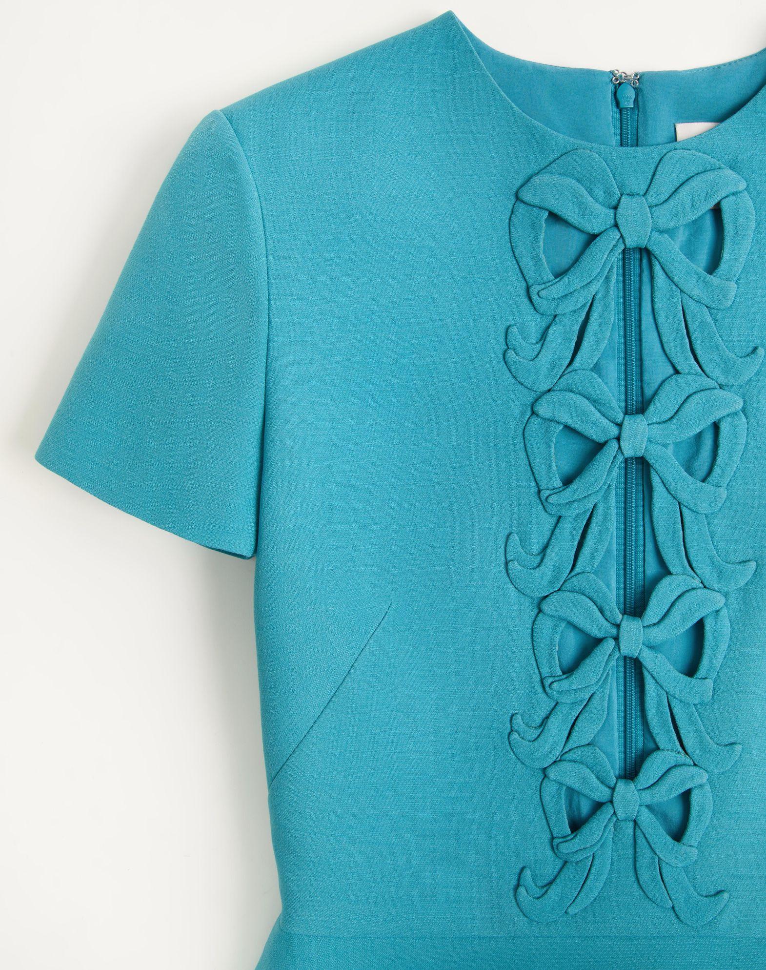 Embroidered Crepe Couture Short Dress Product Image