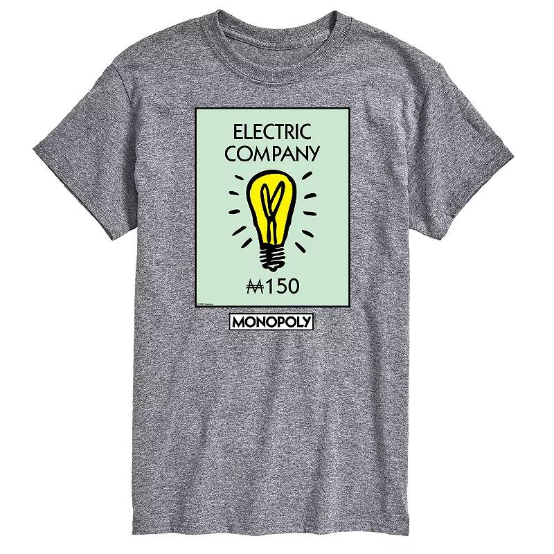 Big & Tall Monopoly Electric Company Graphic Tee, Men's,  Product Image