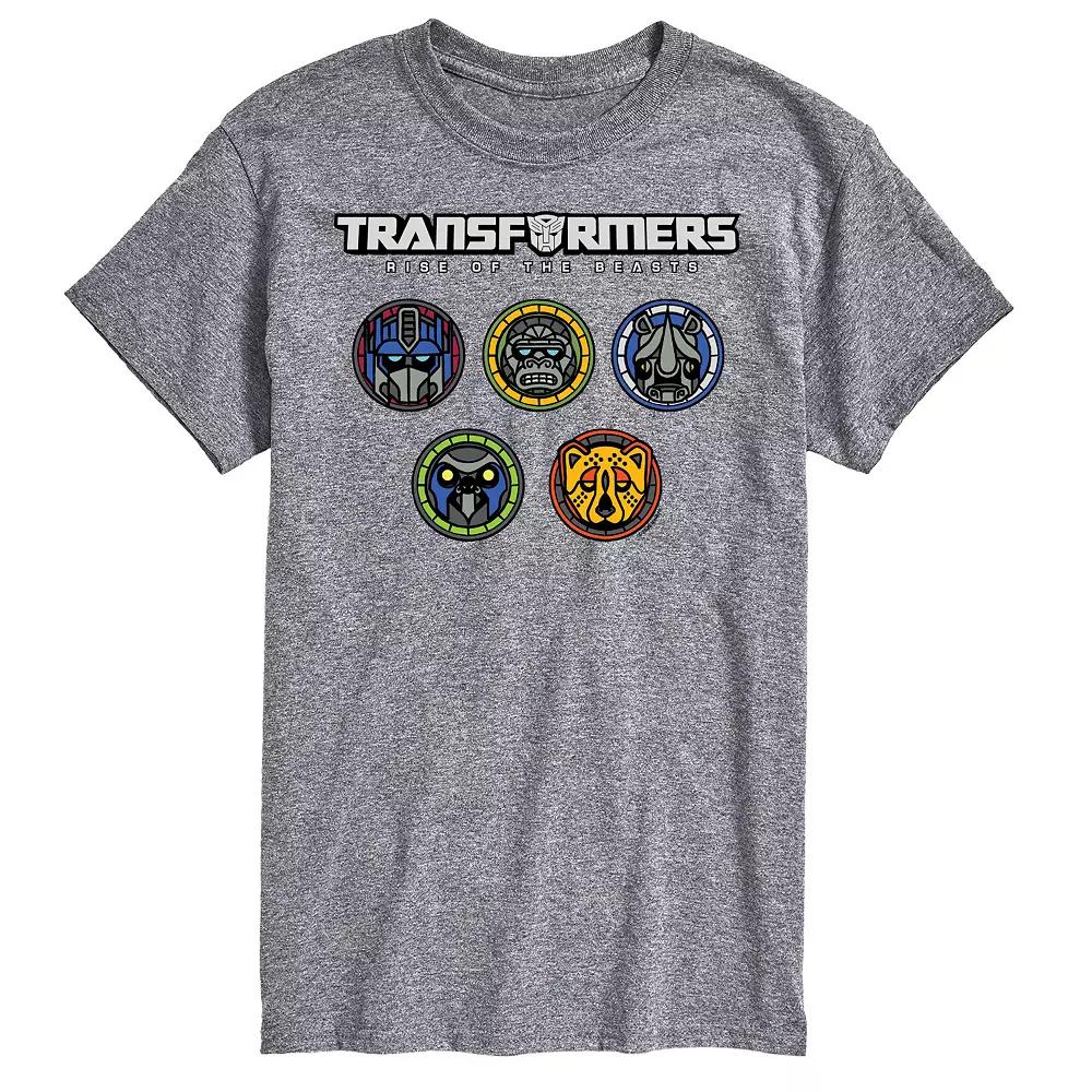 Big & Tall Transformers Logo With Badges Graphic Tee, Men's,  Product Image