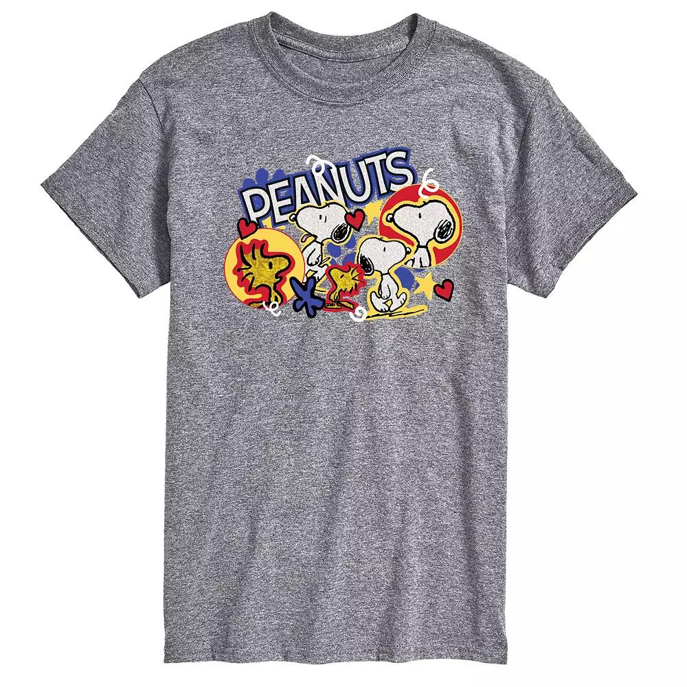 Men's Peanuts Snoopy Woodstock Graphic Tee,  Product Image