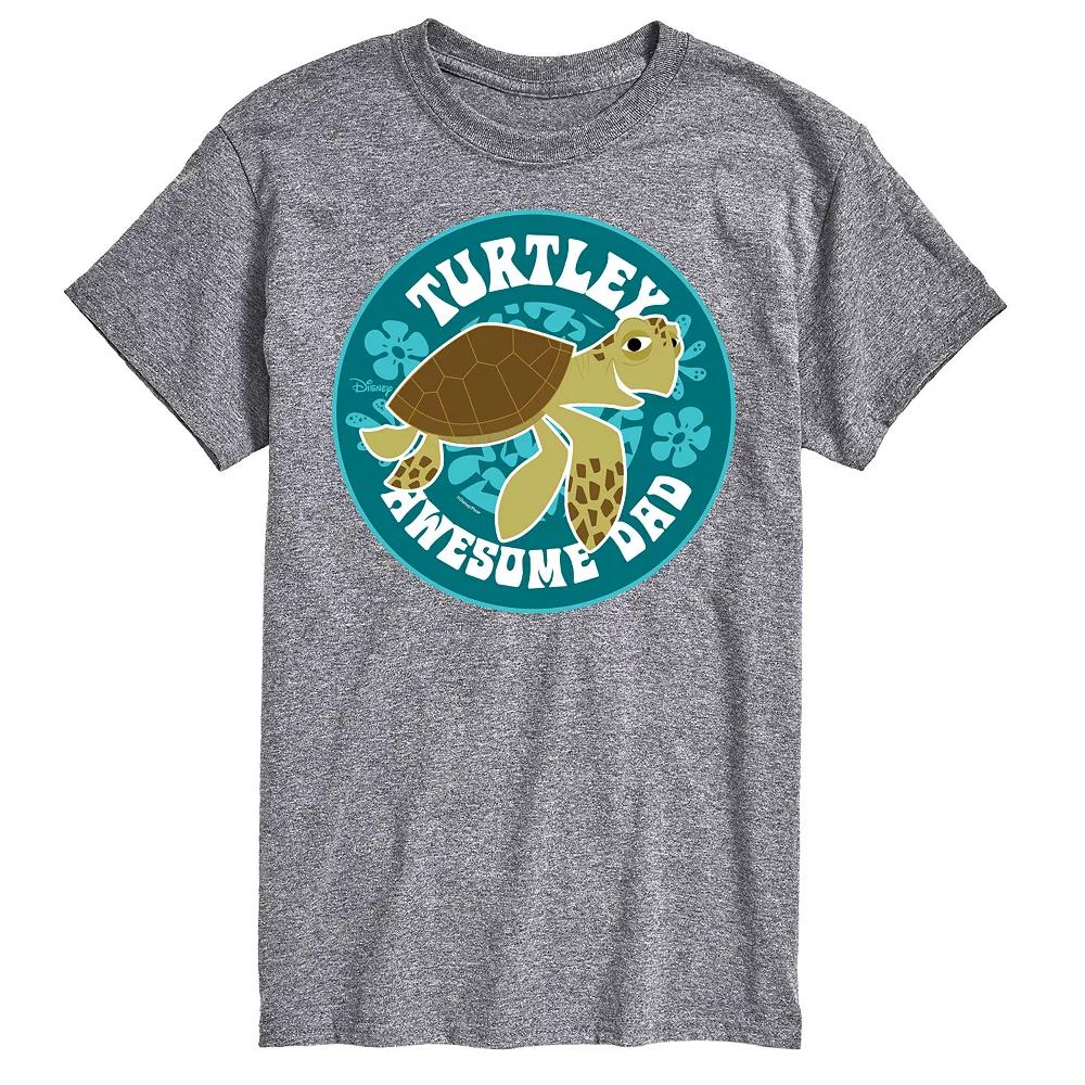 Disney/Pixar Finding Nemo Men's Turtley Awesome Dad Graphic Tee,  Product Image