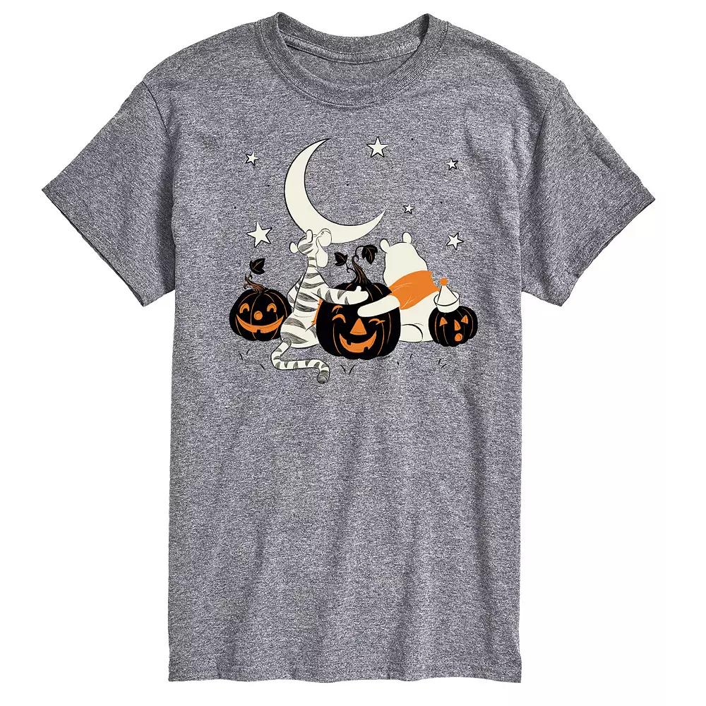 Disney's Winnie The Pooh Big & Tall Tigger and Pooh Pumpkin Patch Graphic Tee, Men's,  Product Image