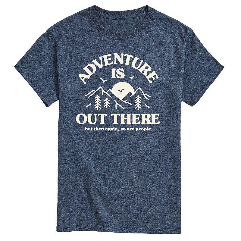 Men's Adventure Is Out There So Are People Graphic Tee,  Product Image