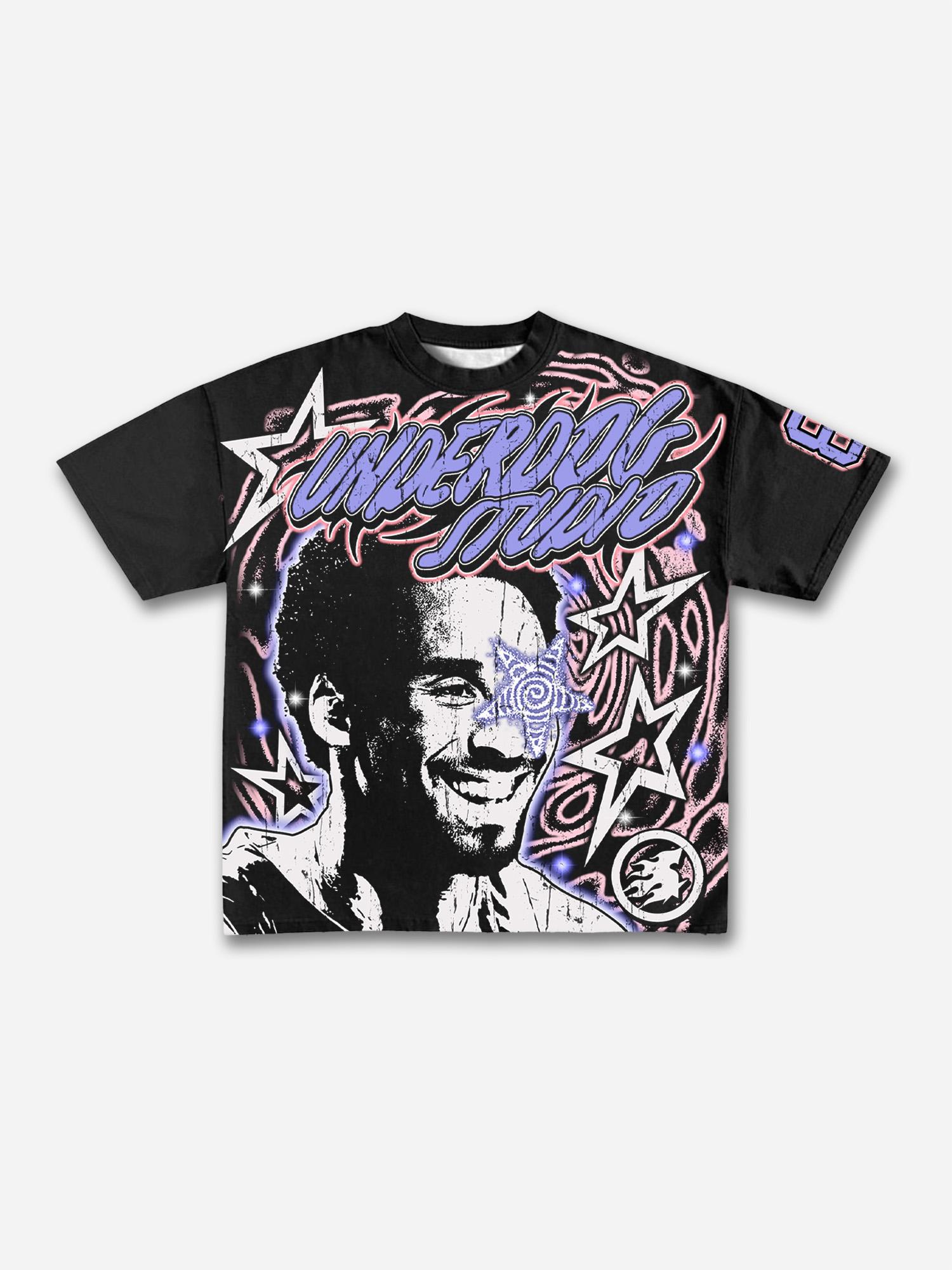 Vintage Basketball Legend Graphic T-shirt Product Image