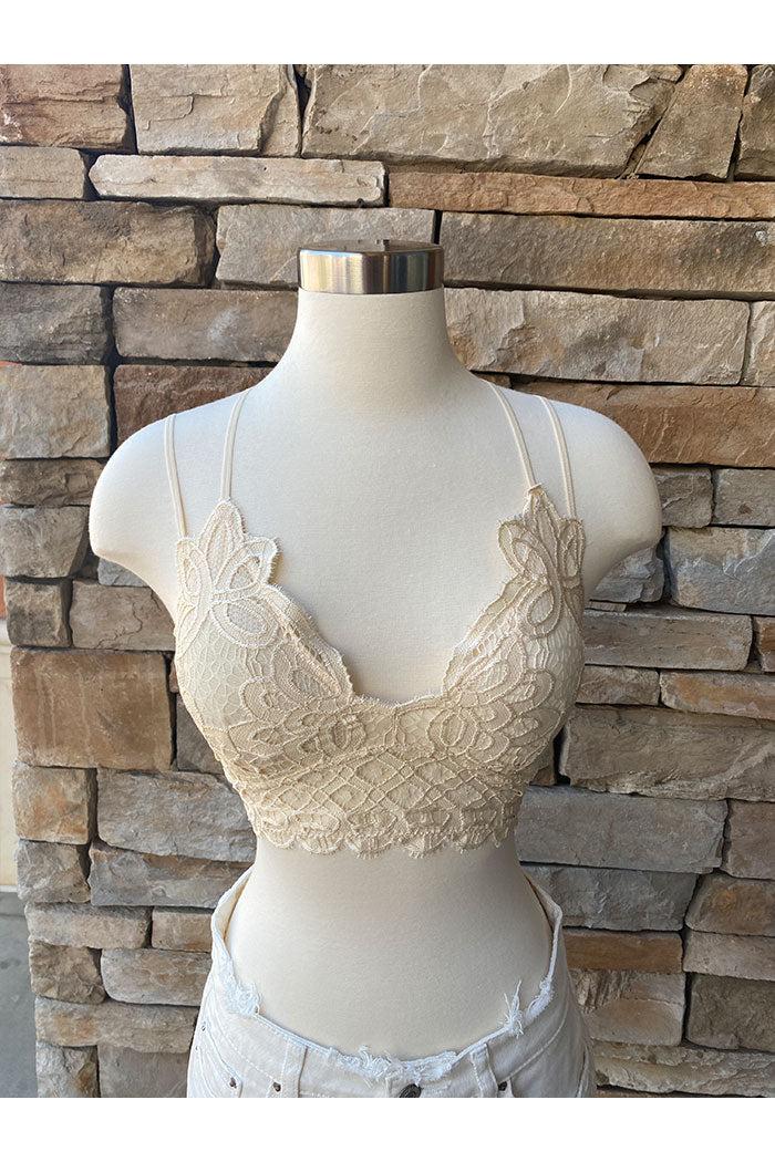 Adjustable Strap Crochet Lace Bralette Product Image
