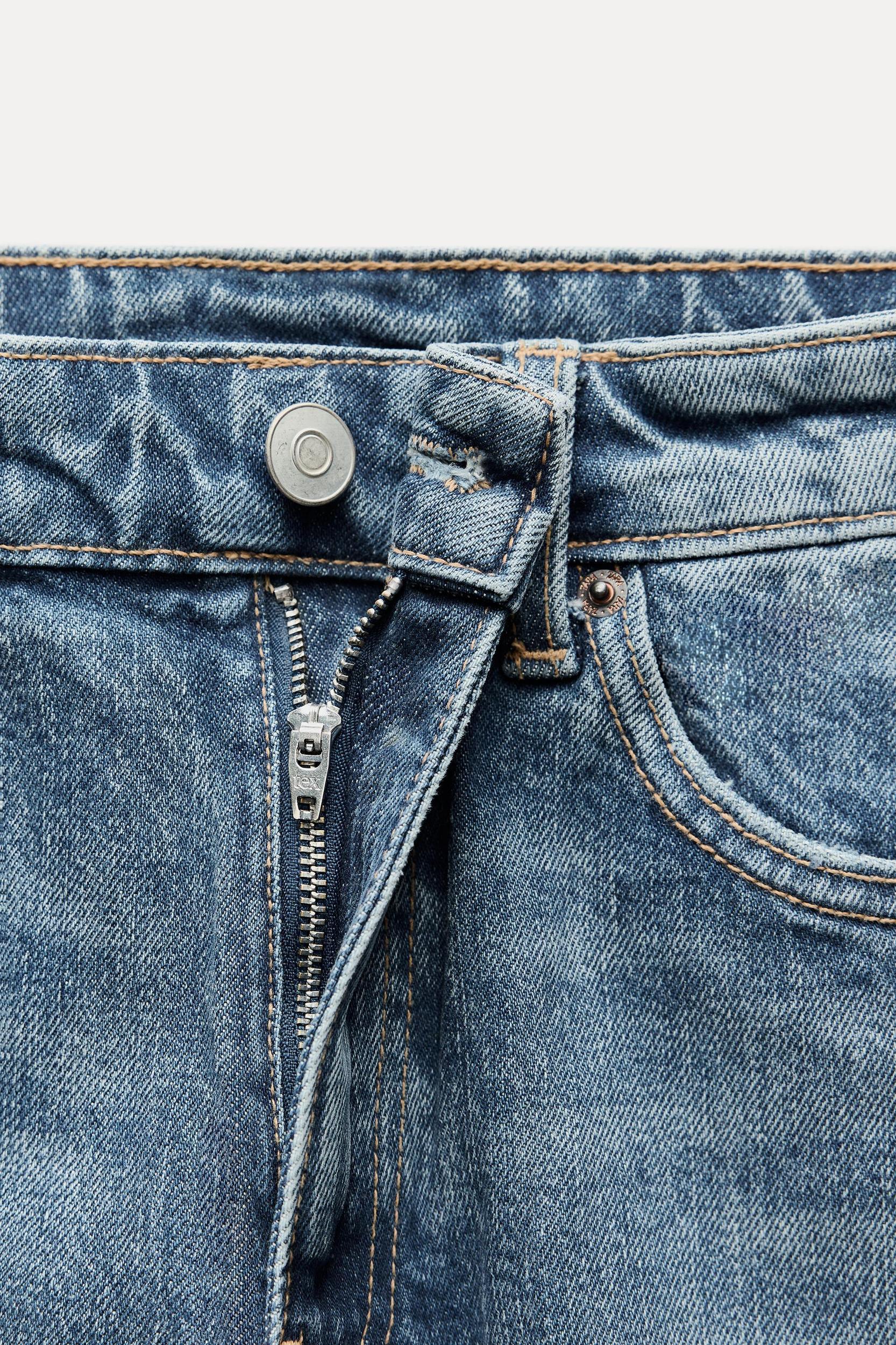 TRF STRAIGHT LEG JEANS WITH A HIGH WAIST Product Image