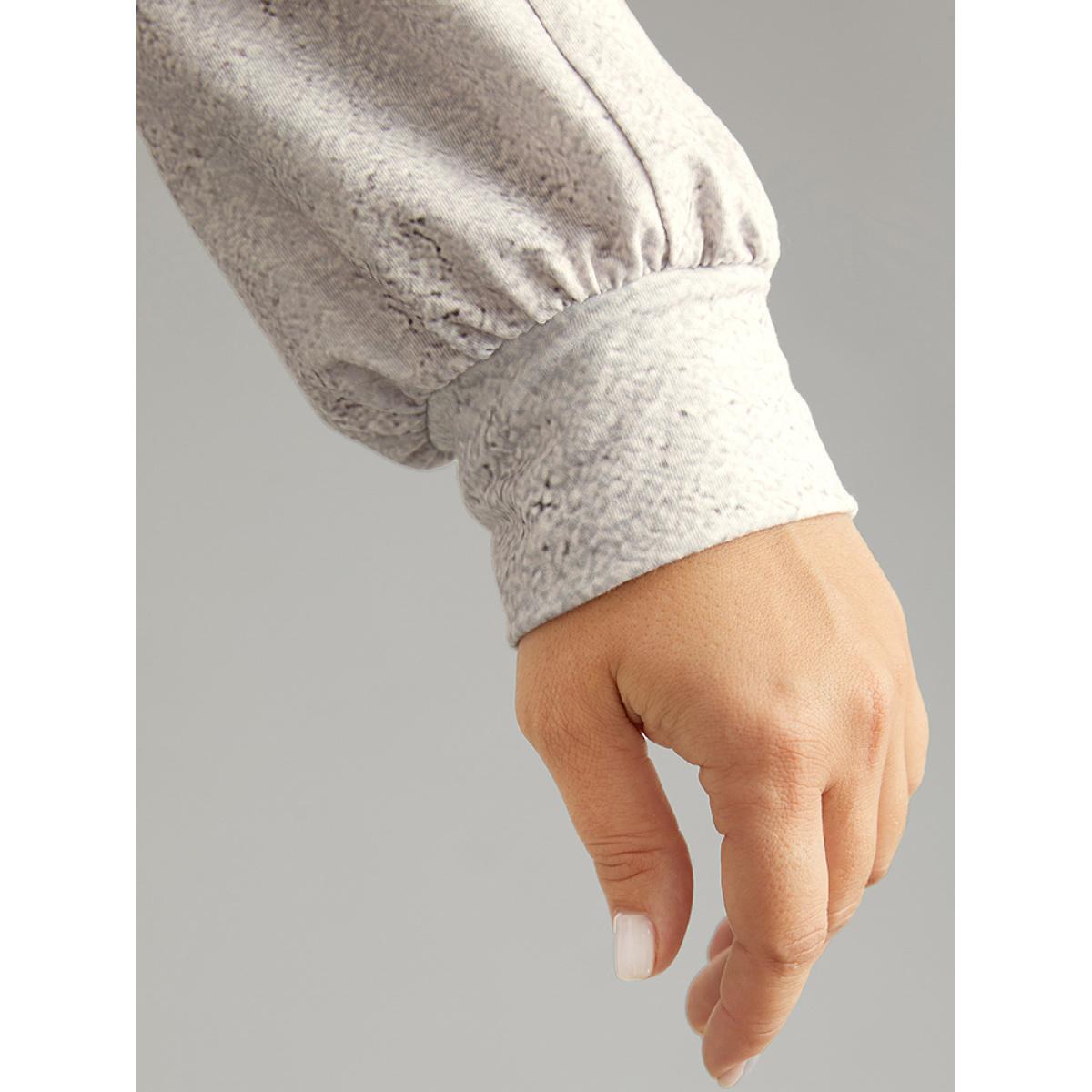 Plus Size Ombre Raglan Sleeve Contrast T-shirt Multicolor Women Casual Elastic cuffs Colorblock Round Neck Everyday T-shirts BloomChic 22-24/3X Product Image