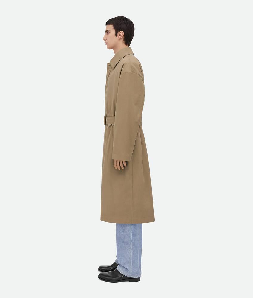 Men's Light Cotton Twill Trench Coat in Desert taupe Product Image