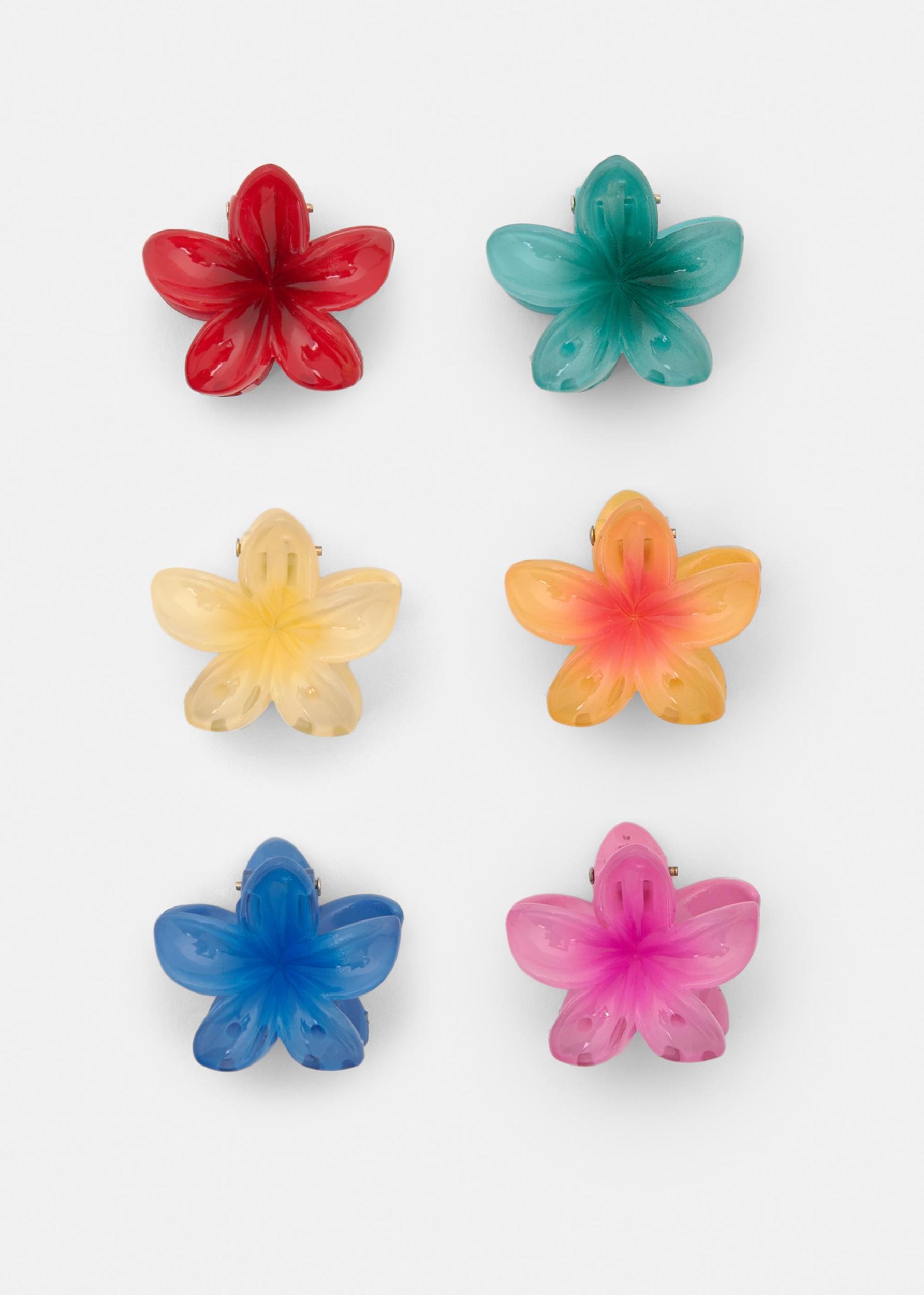 Pack of hibiscus flower hair clips Product Image