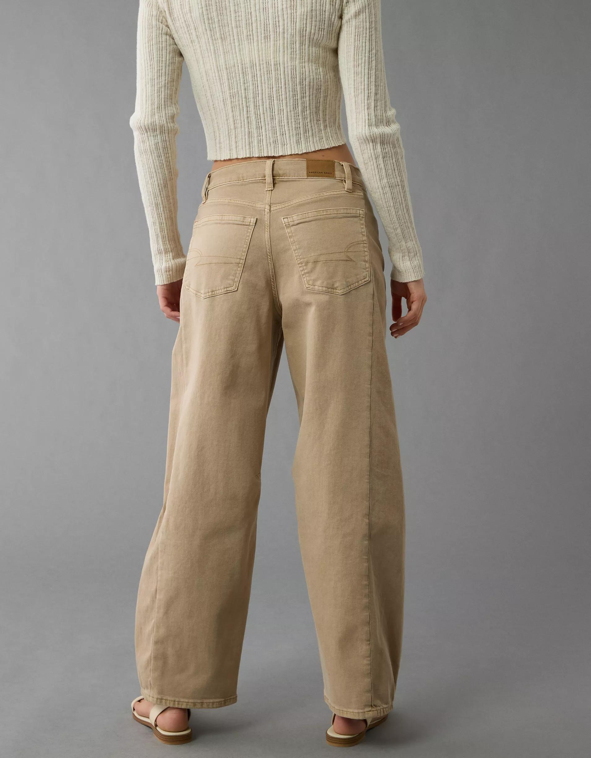 AE Dreamy Drape Strigid Barrel Jean Product Image