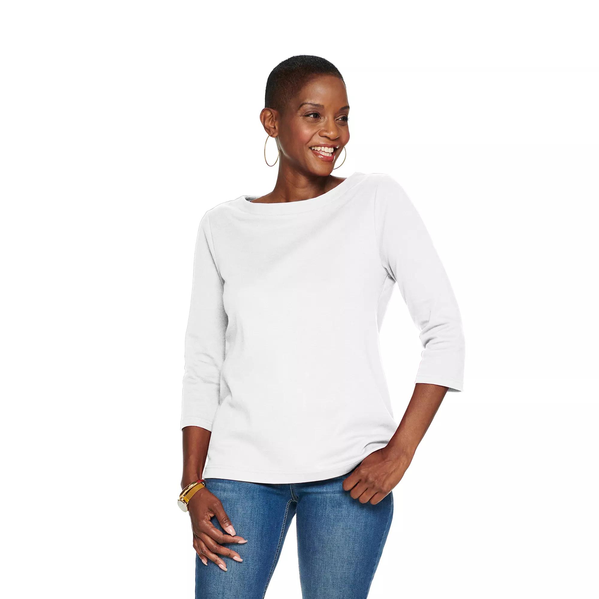 Women's Croft & Barrow® Boatneck Top,  Product Image