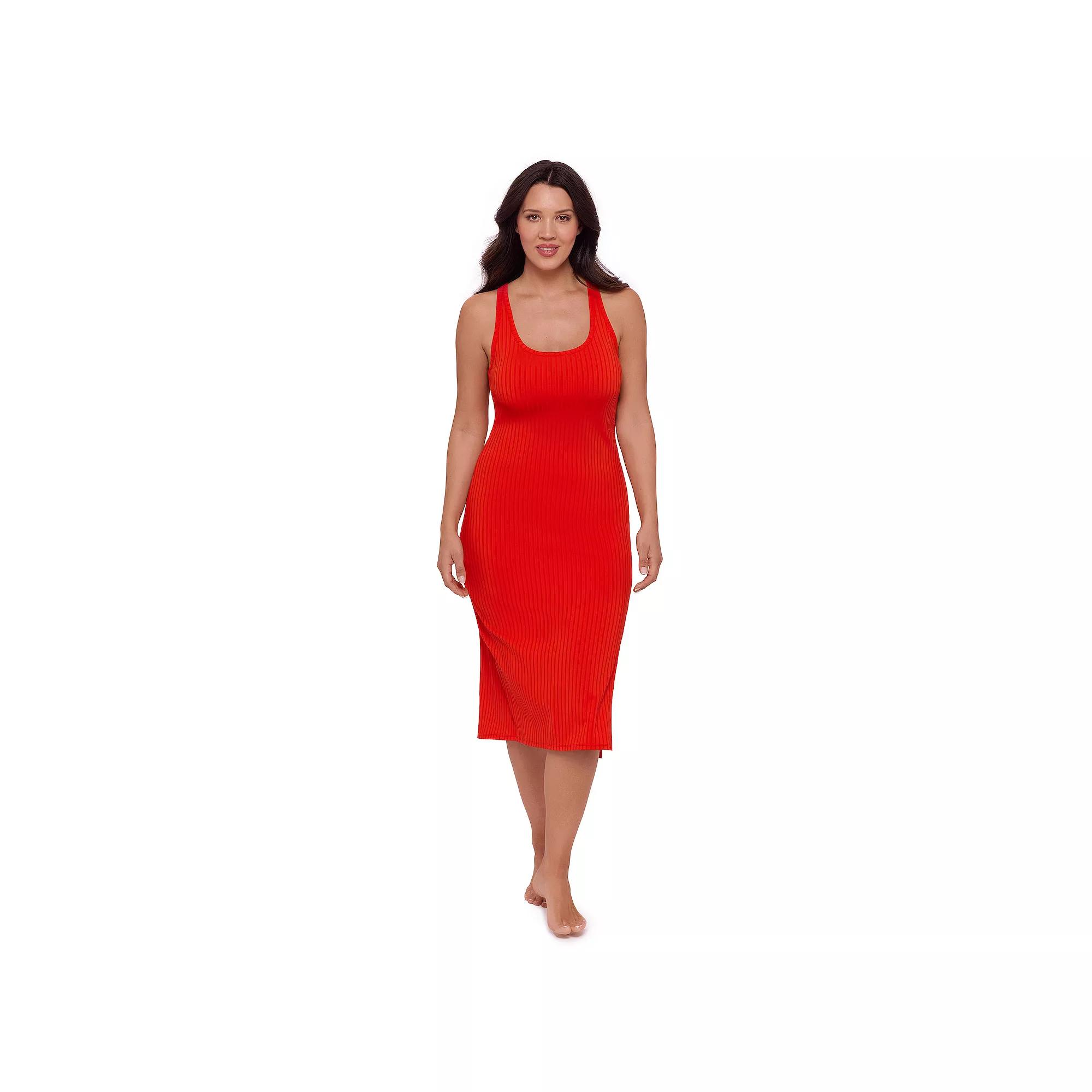Women's S3 Swim Slit Midi Dress Coverup,  Product Image