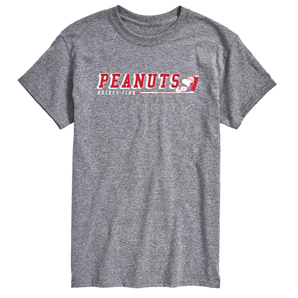 Big & Tall Peanuts Hockey Club Tee, Men's,  Product Image