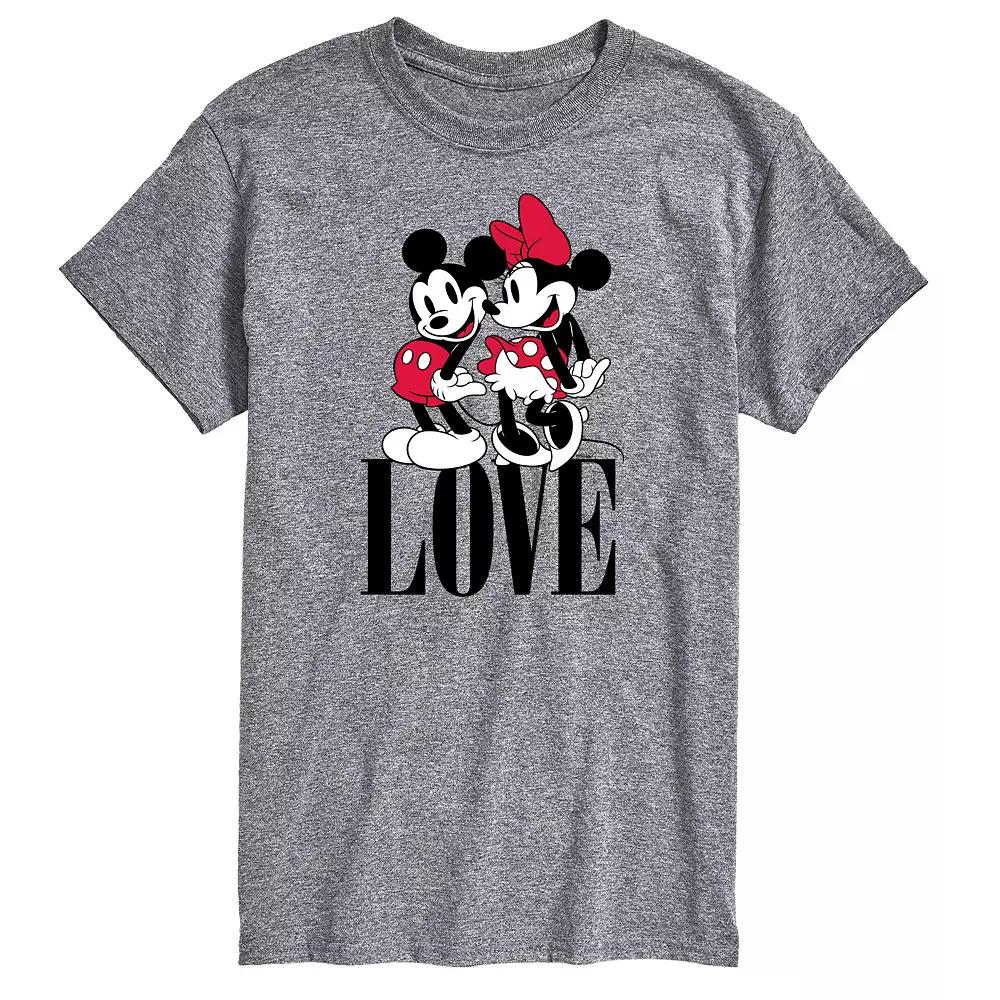 Disney's Mickey & Minnie Mouse Big & Tall Love Graphic Tee, Men's,  Product Image