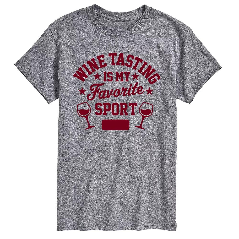Men's Wine Tasting Fav Sport Graphic Tee,  Product Image