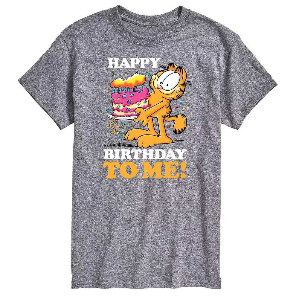 Big & Tall Garfield Happy Birthday Graphic Tee, Men's,  Product Image