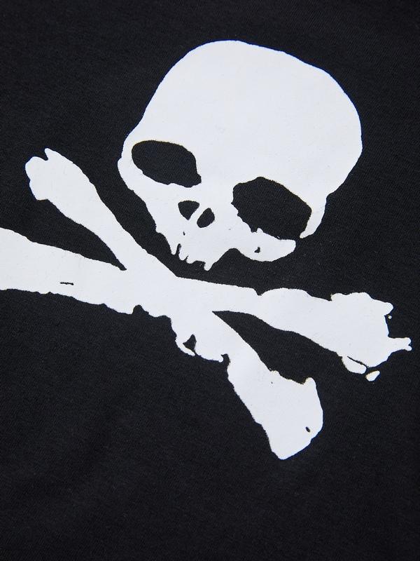 Skull Print Short Sleeve Y2K Crop Top Product Image