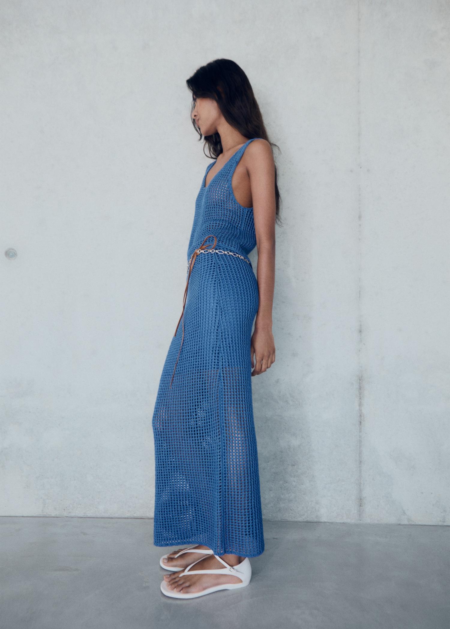 Crochet long skirt - Women | MANGO USA Product Image