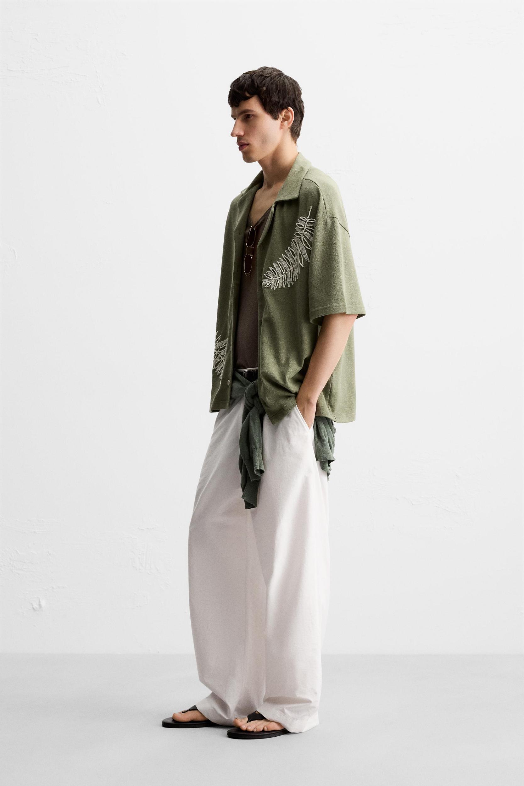 EMBROIDERED BEADED SHIRT Product Image