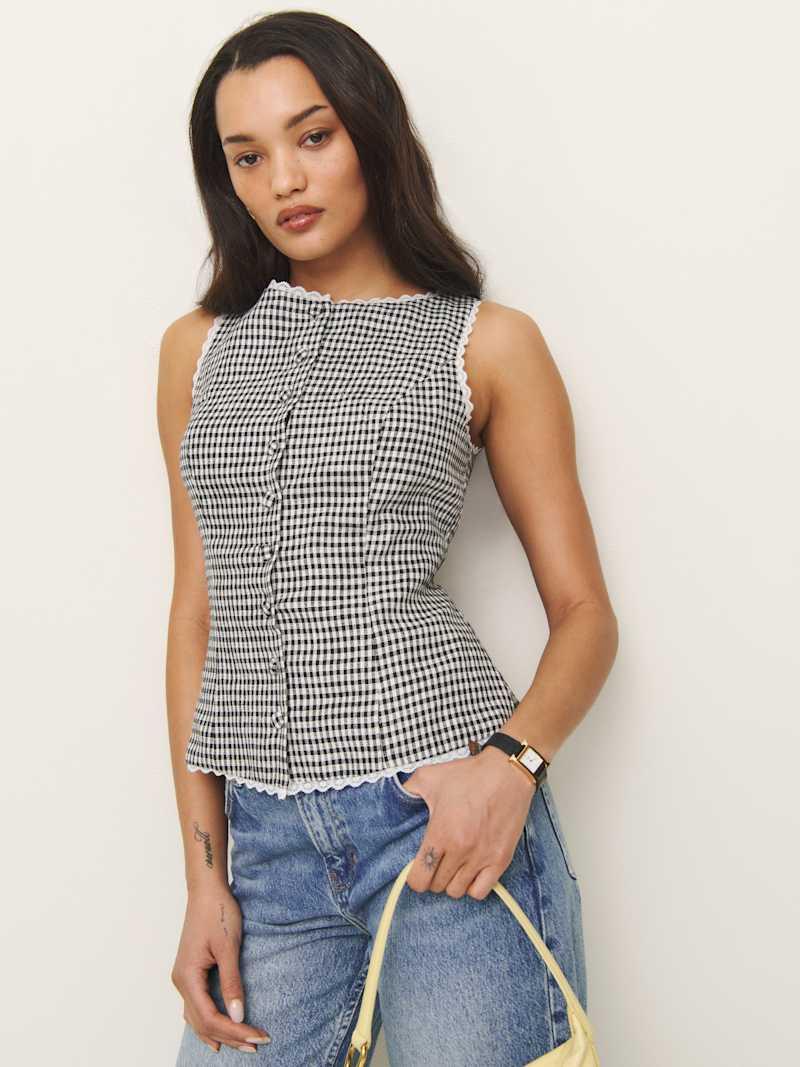 Amela Linen Top Product Image