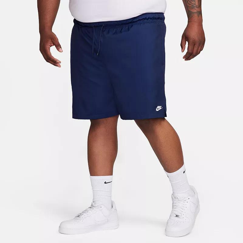 Nike Mens Nike Club Flow Shorts - Mens Black/White Product Image