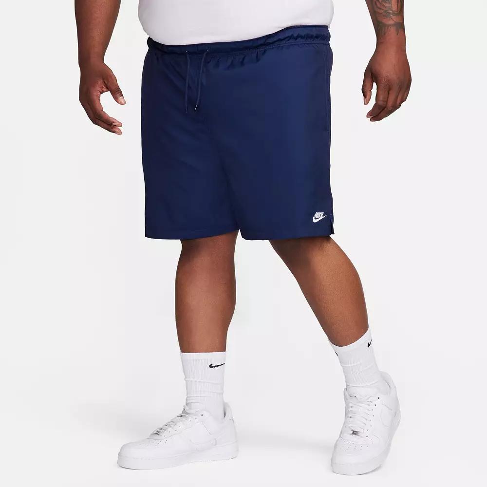 Nike Mens Nike Club Flow Shorts - Mens Black/White Product Image