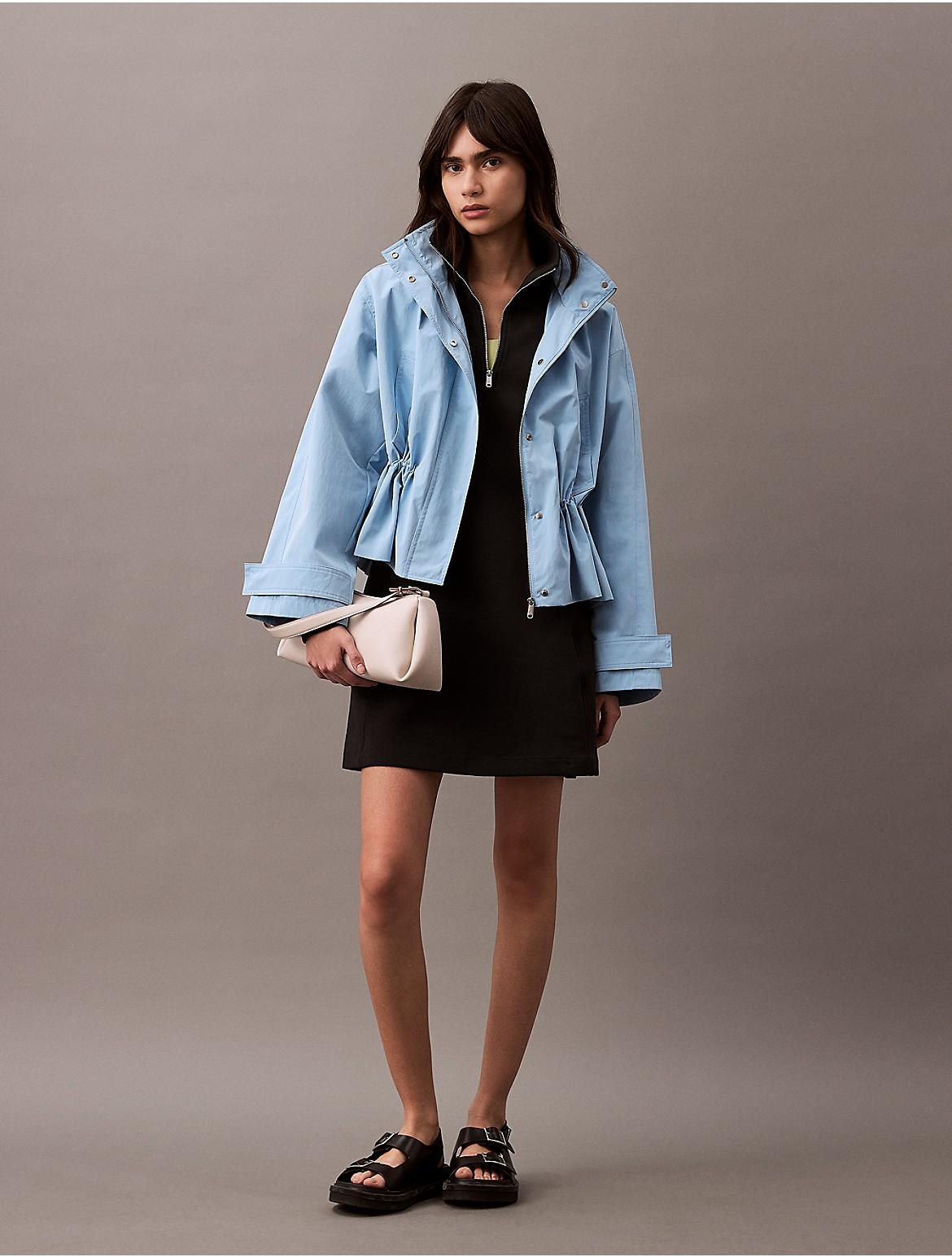 Calvin Klein Womens Relaxed Waisted Jacket - Blue Product Image