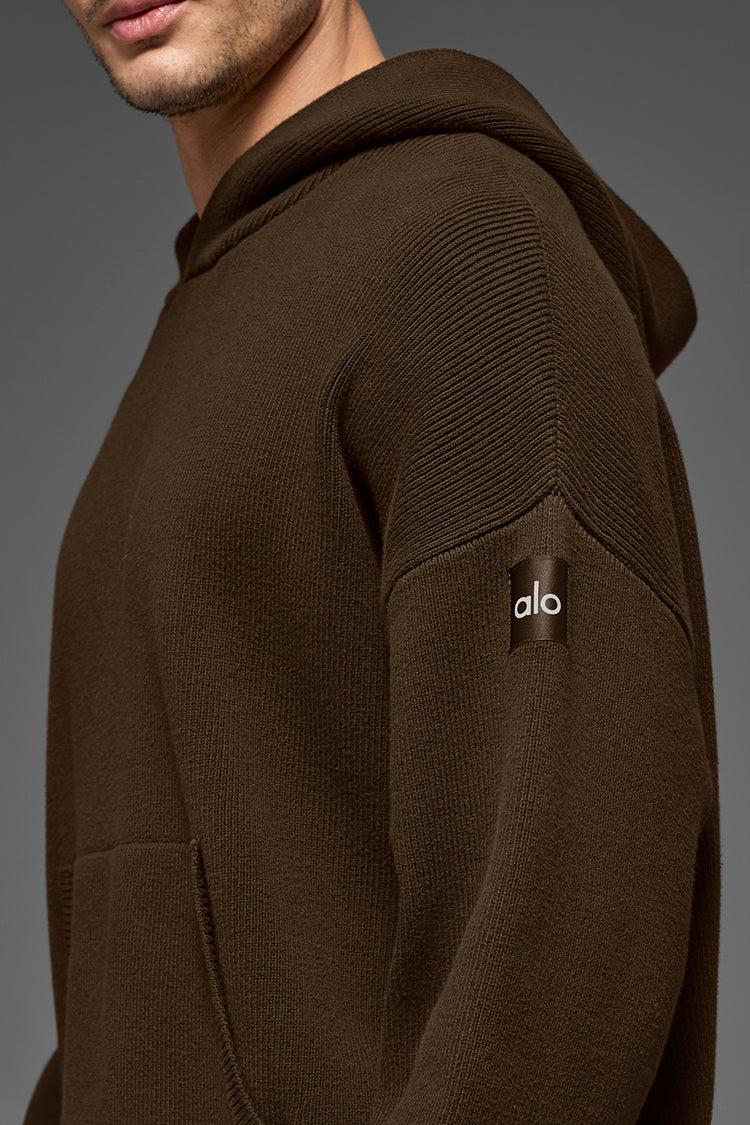 Scholar Hooded Sweater - Espresso Product Image
