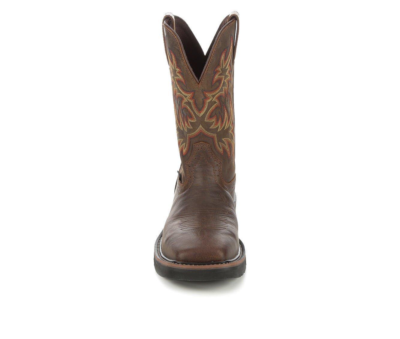 Men's Justin Boots SE4682 Stampede Steel Toe Cowboy Boots Product Image