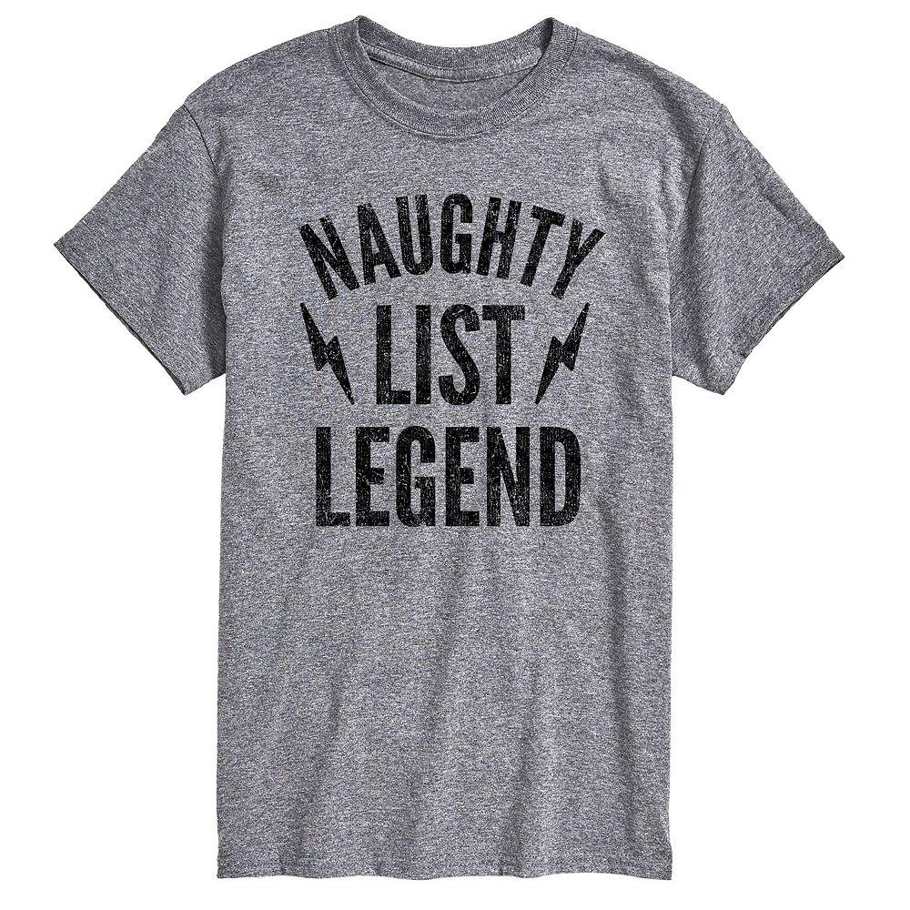 Big & Tall Naughty List Legend Tee, Men's,  Product Image