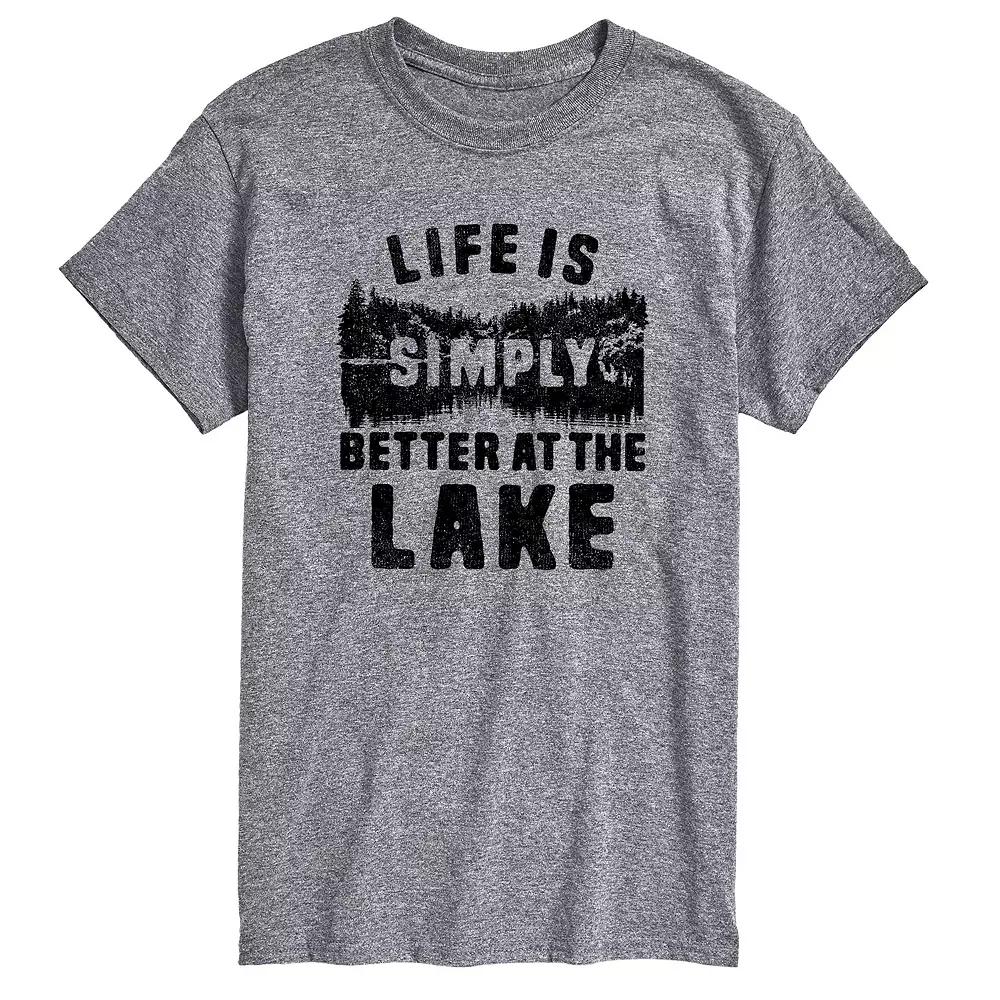 Men's Life is Simply Better at the Lake Graphic Tee,  Product Image