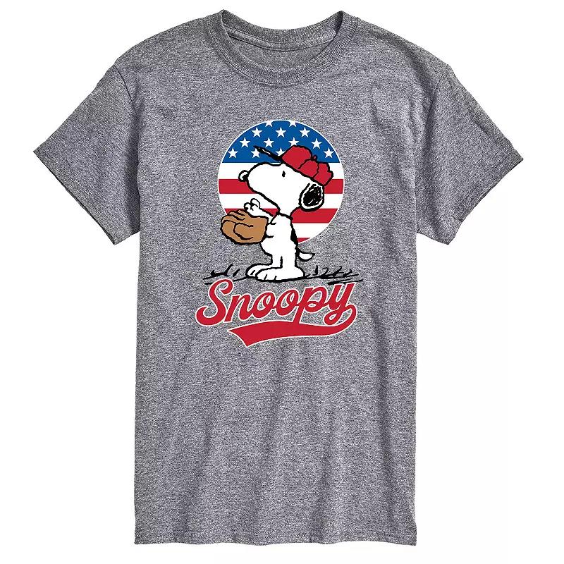 Men's Peanuts Snoopy Baseball Tee,  Product Image