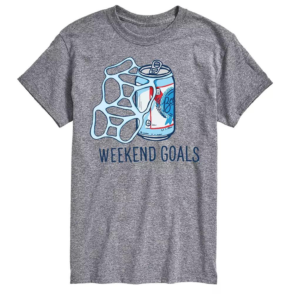 Big & Tall "Weekend Goals" Graphic Tee, Men's,  Product Image