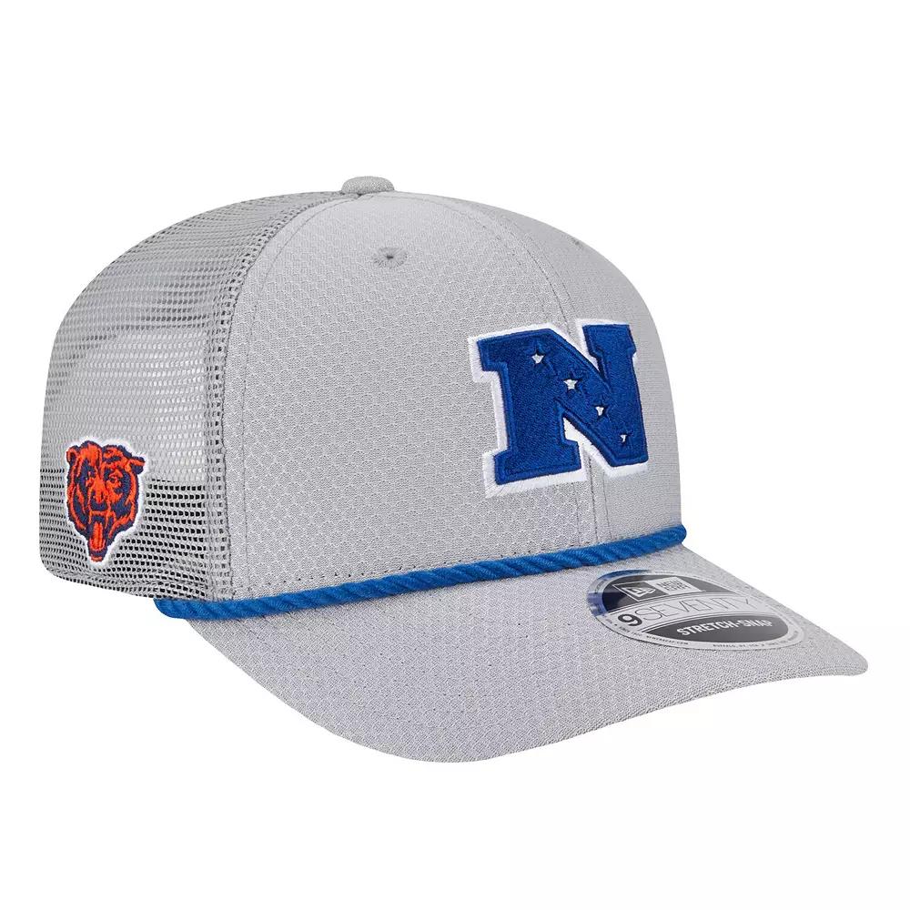 Men's New Era Gray Chicago Bears 2025 Pro Bowl 9SEVENTY Stretch-Snap Hat, Grey Product Image